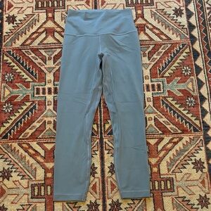 Lululemon Wunder Under Leggings Steel Grey 23” Inseam Full-On Luon Size 4
